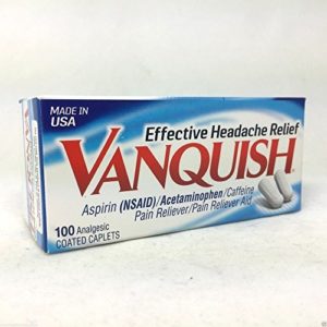 Vanquish Pain Reliever, 100 Caplets Each (4 Pack)