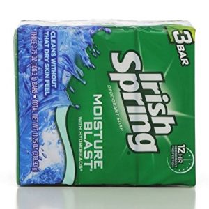 Irish Spring Moisture Blast Deodorant Bar Soap, 3.75 oz bars, 3 ea (Pack of 5)