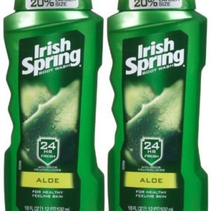 Irish Spring Body Wash, Aloe, 18oz, 2pk