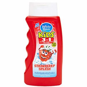 White Rain 3in1 Kids Shampoo Body Wash Bath, Strawberry, 12oz