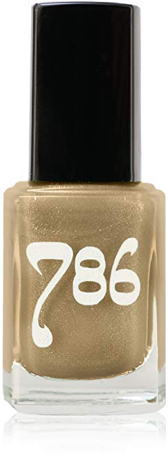 786 Cosmetics Dubai - (Gold) Vegan Nail Polish, Cruelty-Free, 11-Free, Halal Nail Polish, Fast-Drying Nail Polish, Best Gold Nail Polish