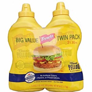 French's Classic 100% Natural Yellow Mustard Pack of 2 30 oz Bottles