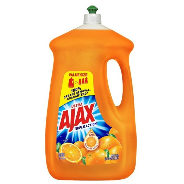Ajax Triple Action Dish Liquid, Orange, 90 Ounce