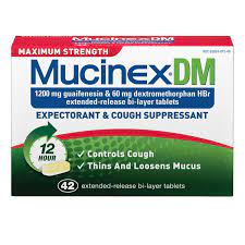 SCS Mucinex DM Expectorant & Cough Suppressant - Maximum Strength - 42 ct.