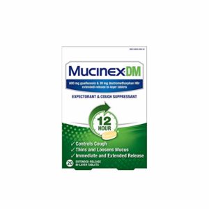 Mucinex DM 12 Hr Expectorant & Cough Suppressant Tablets, 20ct
