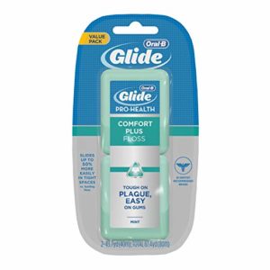 Oral-B Glide Pro-Health Comfort Plus Mint Flavor Floss Twin Pack 80 M, 80.000 Meter (Pack of 3)