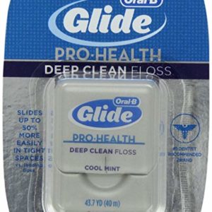 Oral-B Glide Pro-Health Deep Clean Cool Mint Flavor Floss, 40 m (Pack of 6)