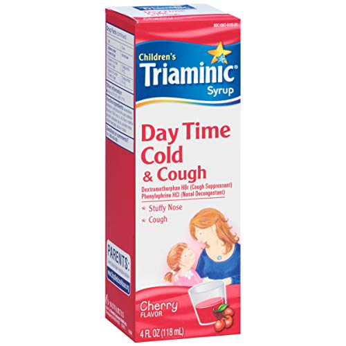 Triaminic Children's Day Time Cold & Cough Syrup Cherry 4 oz (Pack of 4)