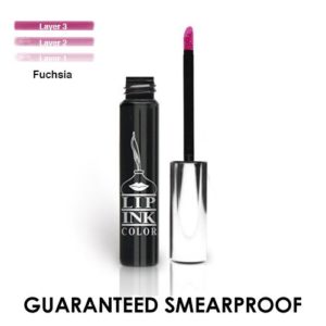 LIP INK Organic Vegan 100% Smearproof Liquid Lipstick - Fuchsia