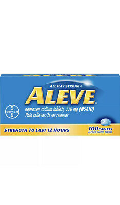 Aleve All Day Strong Pain Reliever, Fever Reducer, Caplet, 100 ct