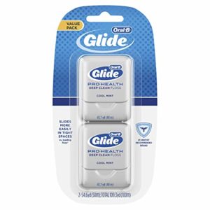 Oral-B Glide Pro-Health Deep Clean Dental Floss, Cool Mint, Count 2