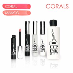 Lip Ink 100% Smearproof Vegan Liquid Lip Kit - Corals