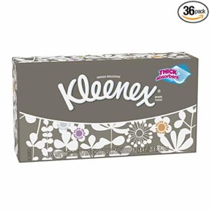 Kleenex Trusted Care Everyday Facial Tissues, Cube Box, 85 Tissues per Cube Box, 36 Pack