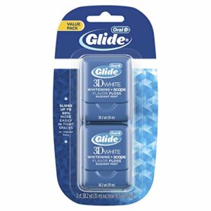 Oral-B Glide 3D White Whitening plus Scope Radiant Mint Flavor Floss Twin Pack
