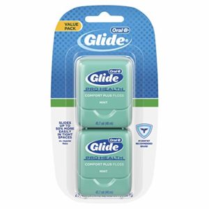 Oral-B Glide Pro-Health Comfort Plus Dental Floss, Mint, (Pack of 2)