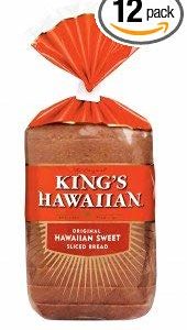 King's Hawaiian Original Hawaiian Sweet Sliced Bread (12 bags per case)