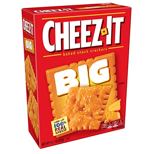 Cheez-It Baked Snack Cheese Crackers, Big Original, 11.7 oz Box