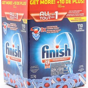 Finish Max In 1 Powerball, Tabs, Dishwasher Detergent Tablets (110 Count)
