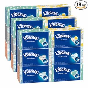 Kleenex Everyday Facial Tissues, 210 Tissues per Flat Box, 18 Pack