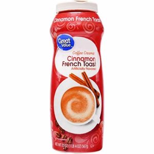 Great Value Coffee Creamer, Cinnamon French Toast, 20 fl oz (6 Pack)
