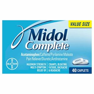 Midol Complete Maximum Strength Pain Reliever Caplets 40 ea (Pack of 2)
