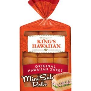 KING'S HAWAIIAN MINI SUB ROLLS SWEET BREAD