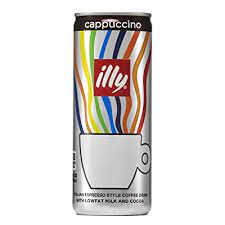 illy Ready-to-Drink Cappuccino, Authentic Italian Coffee, Made with 100% Arabica Coffee, All-Natural, No Preservatives, Hormone-Free Milk, Beet Sugar & Cocoa, 8.5 fl oz (Pack of 12)