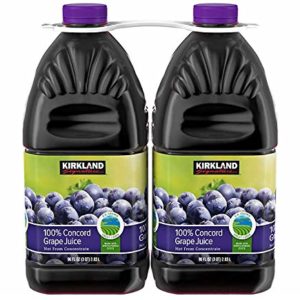 Kirkland Signature All Natural 100% Concord Grape Juice (Not from Concentrate): 2 Pack - 2.83 L