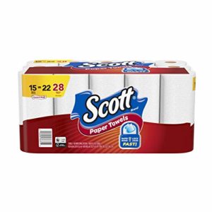 Scott Paper Towels Choose-A-Sheet, White, 15 Mega Rolls (2 Pack)