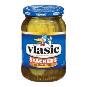 Vlasic Stackers Bread & Butter Pickles 16 oz (Pack of 12)