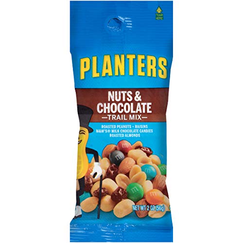 Planters Chocolate Trail Mix Nuts (2 oz Bags, Pack of 72)