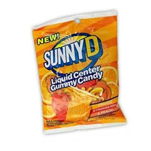 Sunny D Liquid Center Gummies Peg 3.6 oz. Bag