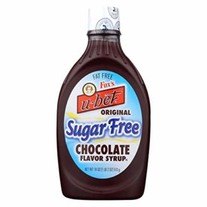 Fox's U-Bet Sugar-Free Chocolate Syrup, 18 Ounce, Pack of 3