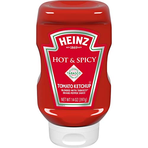 Heinz Hot and Spicy Tomato Ketchup, 14 oz Bottle