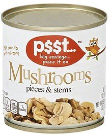 Psst Mushrooms (Pieces & Stems) 8 oz (Pack of 6)