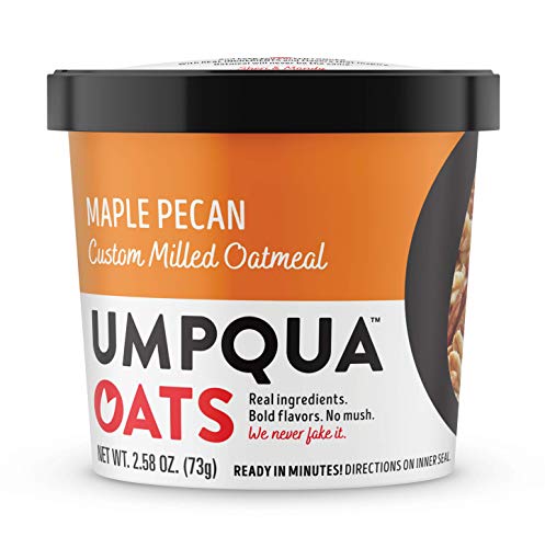 Umpqua Oats All Natural Oatmeal Cups, Maple Pecan Cup, 8 Count (PACKAGING MAY VARY)