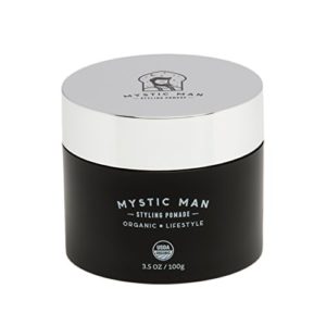 Mystic Man Styling Pomade & Beard Balm Oil - USDA Certified Organic with Sedr Extract - Hypoallergenic - Flexible Hold - 3.5 oz