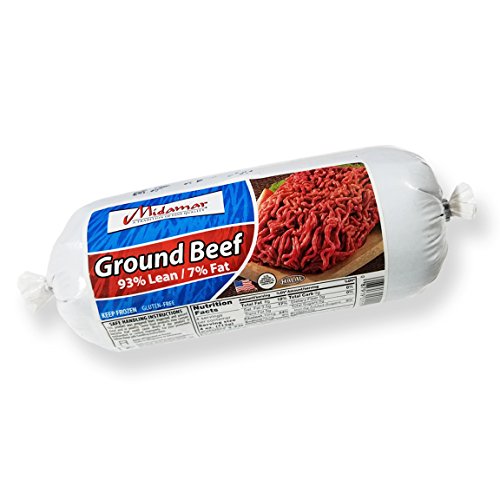 Midamar Halal Ground Beef (93% Lean) Bulk Case - 12/1 lb pkgs