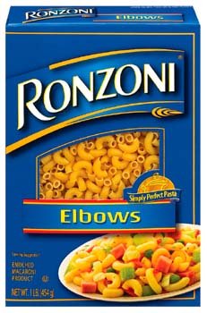 Ronzoni Elbows Pasta 16 oz (Pack of 20)