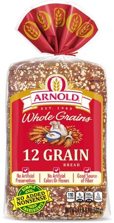 Arnold Whole Grains 12 Grain Sliced Bread, 24 Oz - 2 Loaves