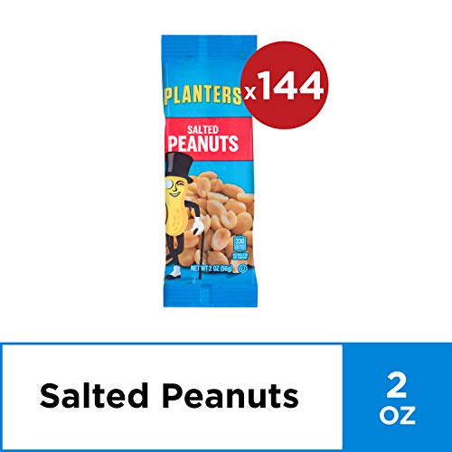 Planters Salted Peanuts Single Serve (2 oz Bags, Pack of 144)