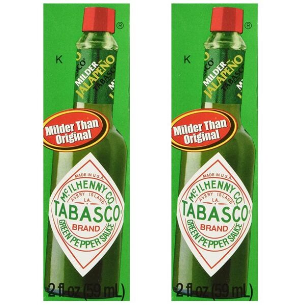 Tabasco Green Pepper Sauce, 5-ounce Bottle - Pack of 2