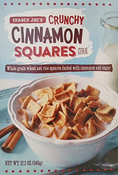 Trader Joe’s – Crunchy Cinnamon Squares Cereal – Net Wt. 12.2 Oz (346g)