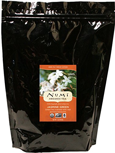 Numi Organic Tea Jasmine Green, 16 Ounce Pouch, Loose Leaf Tea (Packaging May Vary)