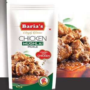 Baria's Chicken Mughlai Pickle, Halal Meat, Mughlai Recipe, Indian Chicken Pickle - 200 grams (7 oz)