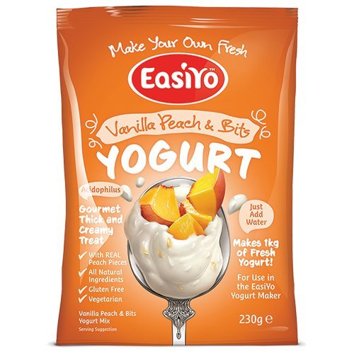 Easiyo Vanilla, Peach and Bits Yogurt 230g
