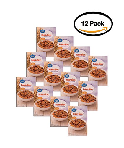 PACK OF 12 - Great Value Extra Raisin Bran Cereal, 25.5 oz