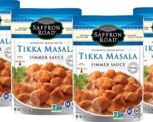 Saffron Road Simmer Sauce, Non-GMO, Gluten-Free, Halal, Tikka Masala, Tikka Masala, 4 Count