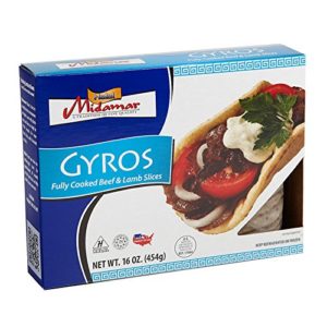 Halal Beef and Lamb Gyro by Midamar - Fully Cooked, seasoned and sliced - 10,16 oz packs