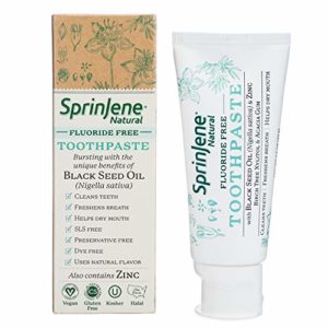 SprinJene Natural¨ Adult Fluoride Free Toothpaste - 2 Pack Bundle